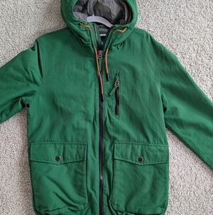 Men's Forest Green Field Jacket with Hood